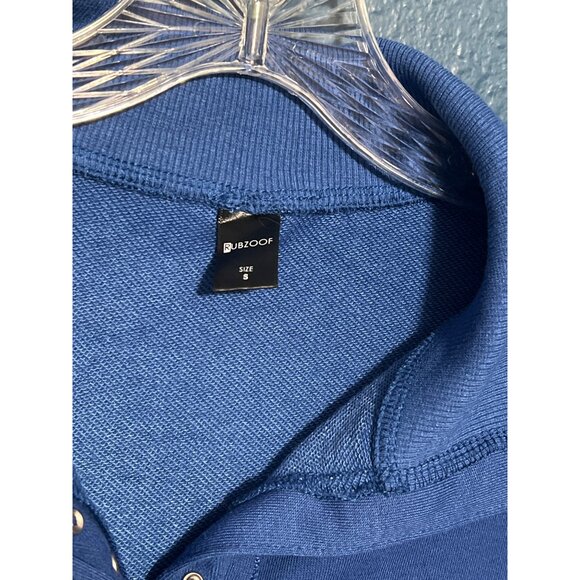 Oversized Blue Womens Pullover Top  Size S - Picture 2 of 7